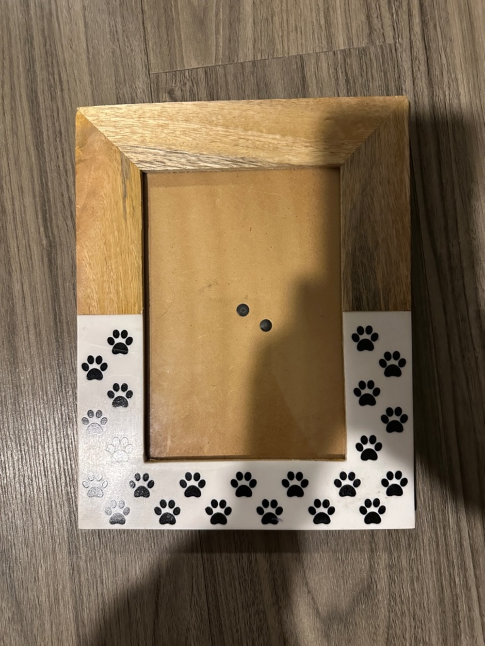 adidas Brown Wood Photo Frame with Easel Back